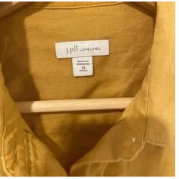 J Jill love linen button down top - Picture 4 of 7